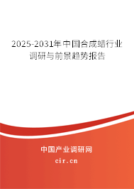 2025-2031年中國合成蠟行業(yè)調(diào)研與前景趨勢報告
