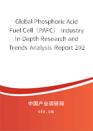 Global Phosphoric Acid Fuel Cell（PAFC） Industry In-Depth Research and Trends Analysis Report 2020-2026