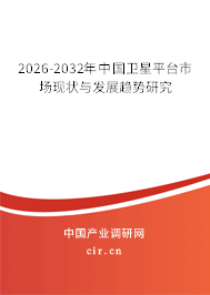 2026-2032年中國衛(wèi)星平臺市場現(xiàn)狀與發(fā)展趨勢研究