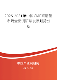 2025-2031年中國(guó)CMP研磨墊市場(chǎng)全面調(diào)研與發(fā)展趨勢(shì)分析