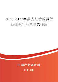 2026-2032年黑龍江合成氨行業(yè)研究與前景趨勢(shì)報(bào)告