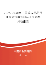 2025-2031年中國成人用品行業(yè)發(fā)展深度調(diào)研與未來趨勢分析報(bào)告