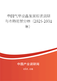 中國氣舉設(shè)備發(fā)展現(xiàn)狀調(diào)研與市場前景分析（2025-2031年）
