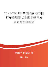 2025-2031年中國混合動力自行車市場現(xiàn)狀全面調(diào)研與發(fā)展趨勢預(yù)測報告