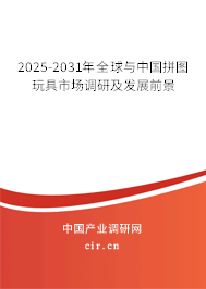 2025-2031年全球與中國拼圖玩具市場調(diào)研及發(fā)展前景