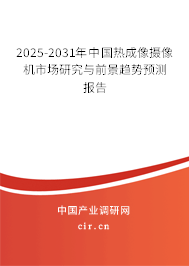 2025-2031年中國(guó)熱成像攝像機(jī)市場(chǎng)研究與前景趨勢(shì)預(yù)測(cè)報(bào)告