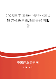 2025年中國預付卡行業(yè)現(xiàn)狀研究分析與市場前景預測報告