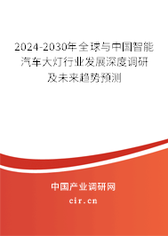 2024-2030年全球與中國智能汽車大燈行業(yè)發(fā)展深度調(diào)研及未來趨勢預(yù)測