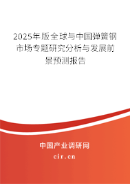 2025年版全球與中國(guó)彈簧鋼市場(chǎng)專題研究分析與發(fā)展前景預(yù)測(cè)報(bào)告