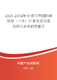 2025-2031年全球與中國(guó)四硼酸鈉（十水）行業(yè)發(fā)展深度調(diào)研與未來(lái)趨勢(shì)報(bào)告