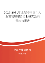 2025-2031年全球與中國(guó)個(gè)人財(cái)富管理服務(wù)行業(yè)研究及前景趨勢(shì)報(bào)告