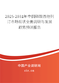 2025-2031年中國磷酸西他列汀市場現(xiàn)狀全面調(diào)研與發(fā)展趨勢預(yù)測報告