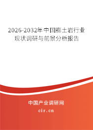 2026-2032年中國膨土巖行業(yè)現(xiàn)狀調(diào)研與前景分析報告