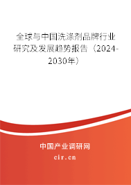 全球與中國洗滌劑品牌行業(yè)研究及發(fā)展趨勢報告（2024-2030年）