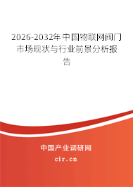 2026-2032年中國物聯(lián)網(wǎng)閥門市場現(xiàn)狀與行業(yè)前景分析報(bào)告