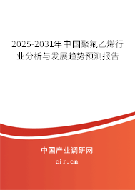 2025-2031年中國聚氟乙烯行業(yè)分析與發(fā)展趨勢預(yù)測報告