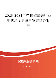 2025-2031年中國(guó)磷酸鋰行業(yè)現(xiàn)狀深度調(diào)研與發(fā)展趨勢(shì)報(bào)告