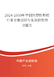 2024-2030年中國(guó)熱塑性顆粒行業(yè)全面調(diào)研與發(fā)展趨勢(shì)預(yù)測(cè)報(bào)告