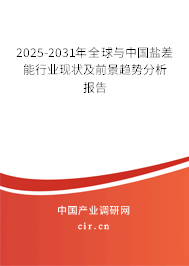 2025-2031年全球與中國鹽差能行業(yè)現(xiàn)狀及前景趨勢分析報告