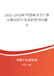 2025-2031年中國車?yán)遄有袠I(yè)全面調(diào)研與發(fā)展趨勢預(yù)測報(bào)告
