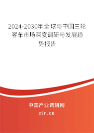 2024-2030年全球與中國三輪客車市場深度調(diào)研與發(fā)展趨勢報(bào)告