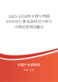 2025-2031年全球與中國DMAPA行業(yè)發(fā)展研究分析與市場前景預(yù)測(cè)報(bào)告