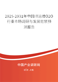 2025-2031年中國IT運維O2O行業(yè)市場調(diào)研與發(fā)展前景預(yù)測報告