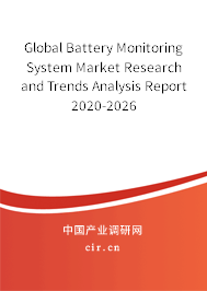 Global Battery Monitoring System Market Research and Trends Analysis Report 2020-2026