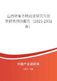 山西轎車市場調查研究與前景趨勢預測報告（2025-2031年）