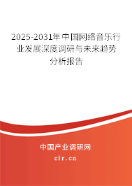 2025-2031年中國(guó)網(wǎng)絡(luò)音樂行業(yè)發(fā)展深度調(diào)研與未來趨勢(shì)分析報(bào)告