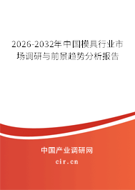 2026-2032年中國(guó)模具行業(yè)市場(chǎng)調(diào)研與前景趨勢(shì)分析報(bào)告
