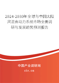 2024-2030年全球與中國太陽風混合動力系統(tǒng)市場全面調(diào)研與發(fā)展趨勢預測報告