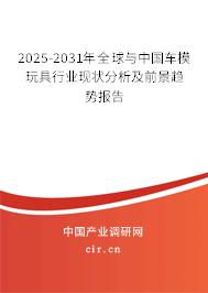 2025-2031年全球與中國車模玩具行業(yè)現(xiàn)狀分析及前景趨勢報告