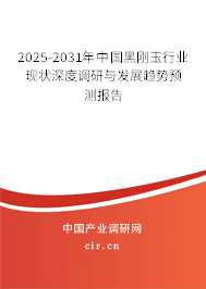 2025-2031年中國黑剛玉行業(yè)現(xiàn)狀深度調研與發(fā)展趨勢預測報告