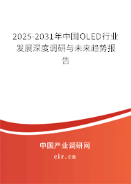 2025-2031年中國OLED行業(yè)發(fā)展深度調(diào)研與未來趨勢報(bào)告