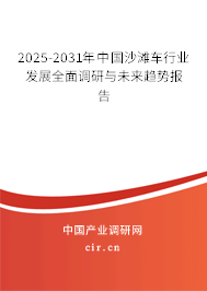 2025-2031年中國(guó)沙灘車行業(yè)發(fā)展全面調(diào)研與未來趨勢(shì)報(bào)告