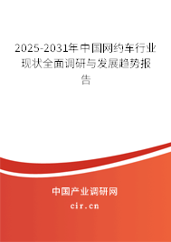 2025-2031年中國網(wǎng)約車行業(yè)現(xiàn)狀全面調(diào)研與發(fā)展趨勢報告