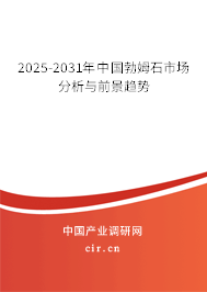 2025-2031年中國勃姆石市場分析與前景趨勢