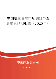 中國吡氯黃隆市場調(diào)研與發(fā)展前景預(yù)測報告(2026年) 中國吡氯黃隆市場調(diào)研與發(fā)展前景預(yù)測報告(2026年)