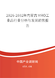 2026-2032年內蒙古MRO工業(yè)品行業(yè)分析與發(fā)展趨勢報告
