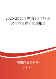2025-2030年中國(guó)ect市場(chǎng)研究與前景趨勢(shì)預(yù)測(cè)報(bào)告