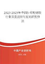2023-2029年中國(guó)5-嘧啶硼酸行業(yè)深度調(diào)研與發(fā)展趨勢(shì)預(yù)測(cè)