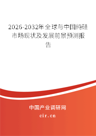 2026-2032年全球與中國純硅市場現狀及發(fā)展前景預測報告
