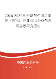 2026-2032年全球與中國二苯胺(PDA)行業(yè)現(xiàn)狀分析與發(fā)展前景研究報(bào)告 2026-2032年全球與中國二苯胺(PDA)行業(yè)現(xiàn)狀分析與發(fā)展前景研究報(bào)告