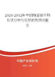 2026-2032年中國晚宴服市場現(xiàn)狀分析與前景趨勢預(yù)測報告
