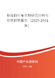 新疆自行車市場(chǎng)研究分析與前景趨勢(shì)報(bào)告（2025-2031年）