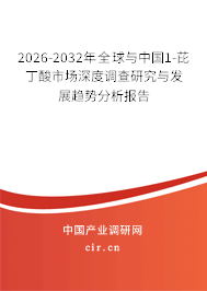 2026-2032年全球與中國1-芘丁酸市場深度調(diào)查研究與發(fā)展趨勢分析報告