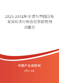 2025-2031年全球與中國壓板發(fā)展現(xiàn)狀分析及前景趨勢預測報告