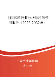 中國浴缸行業(yè)分析與趨勢預(yù)測報告（2026-2032年）