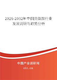 2026-2032年中國亮氨酸行業(yè)發(fā)展調(diào)研與趨勢(shì)分析